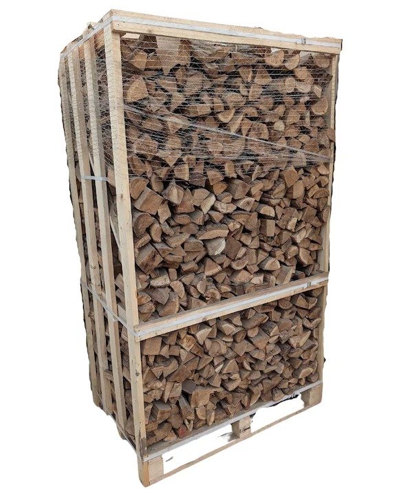 Kammergetrocknetes fein gespaltenes Brennholz auf Palette 1,8 RM