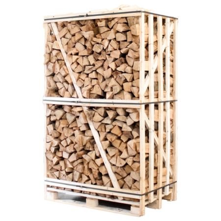 Palette 1.8RM kammergetrocknetes gespalten Buche Brennholz 33cm