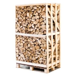 Palette 1.8RM kammergetrocknetes gespalten Esche Brennholz 25cm