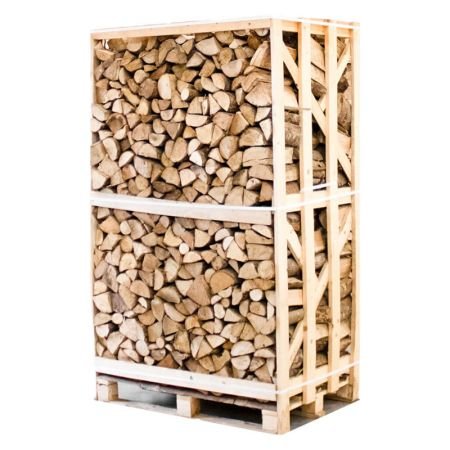Palette 1.8RM kammergetrocknetes gespalten Esche Brennholz 25cm